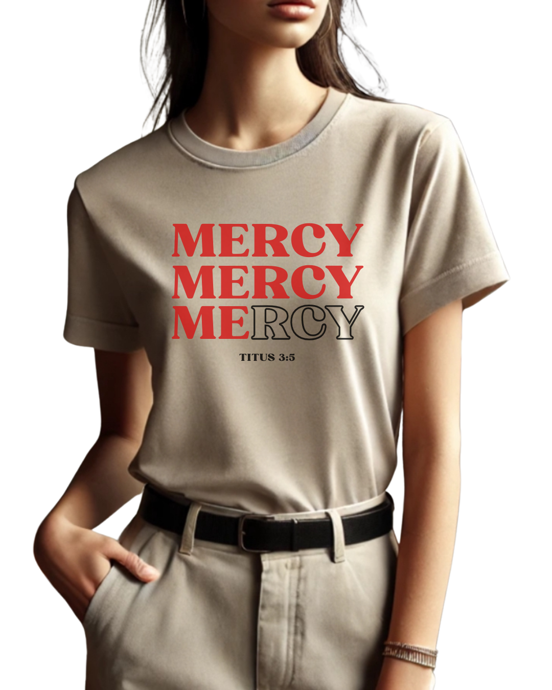Mercy Mercy Mercy T-Shirt | Titus 3:5 | Grace and Salvation